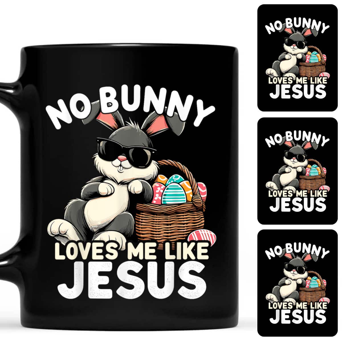 No Bunny Loves Me Like Jesus Christian Easter Egg Bunny T-Shirt No Bunny Loves Me Like Jesus Christian Easter Egg Bunny T-Shirt