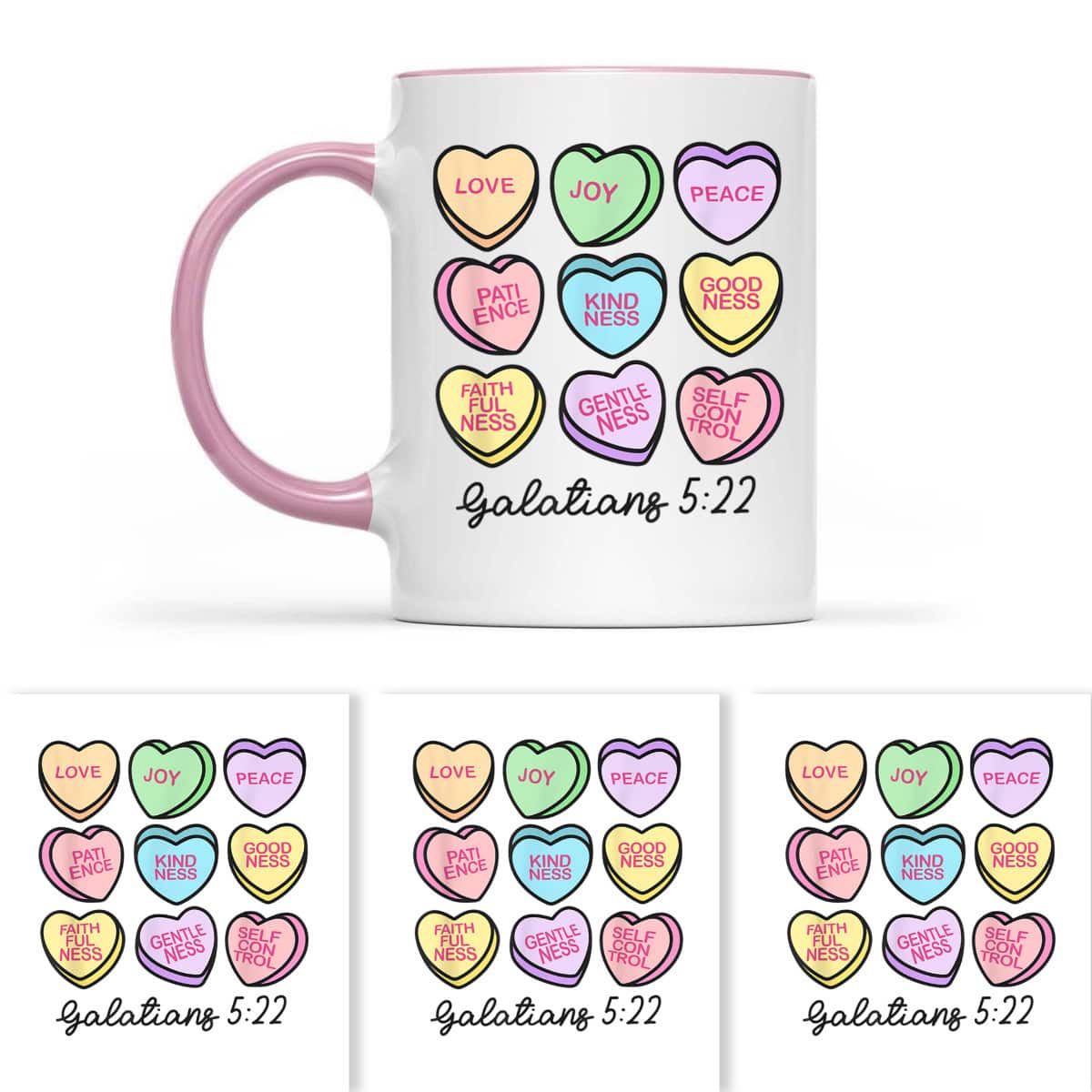 Christian Valentine Galatians Conversation Hearts T-Shirt Christian Valentine Galatians Conversation Hearts T-Shirt