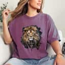 Christian Cross Lion Of Judah Religious Faith Jesus Pastor T-Shirt