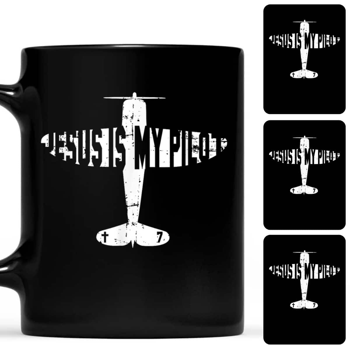 Jesus Is My Pilot Christian Airplane T-Shirt Jesus Is My Pilot Christian Airplane T-Shirt