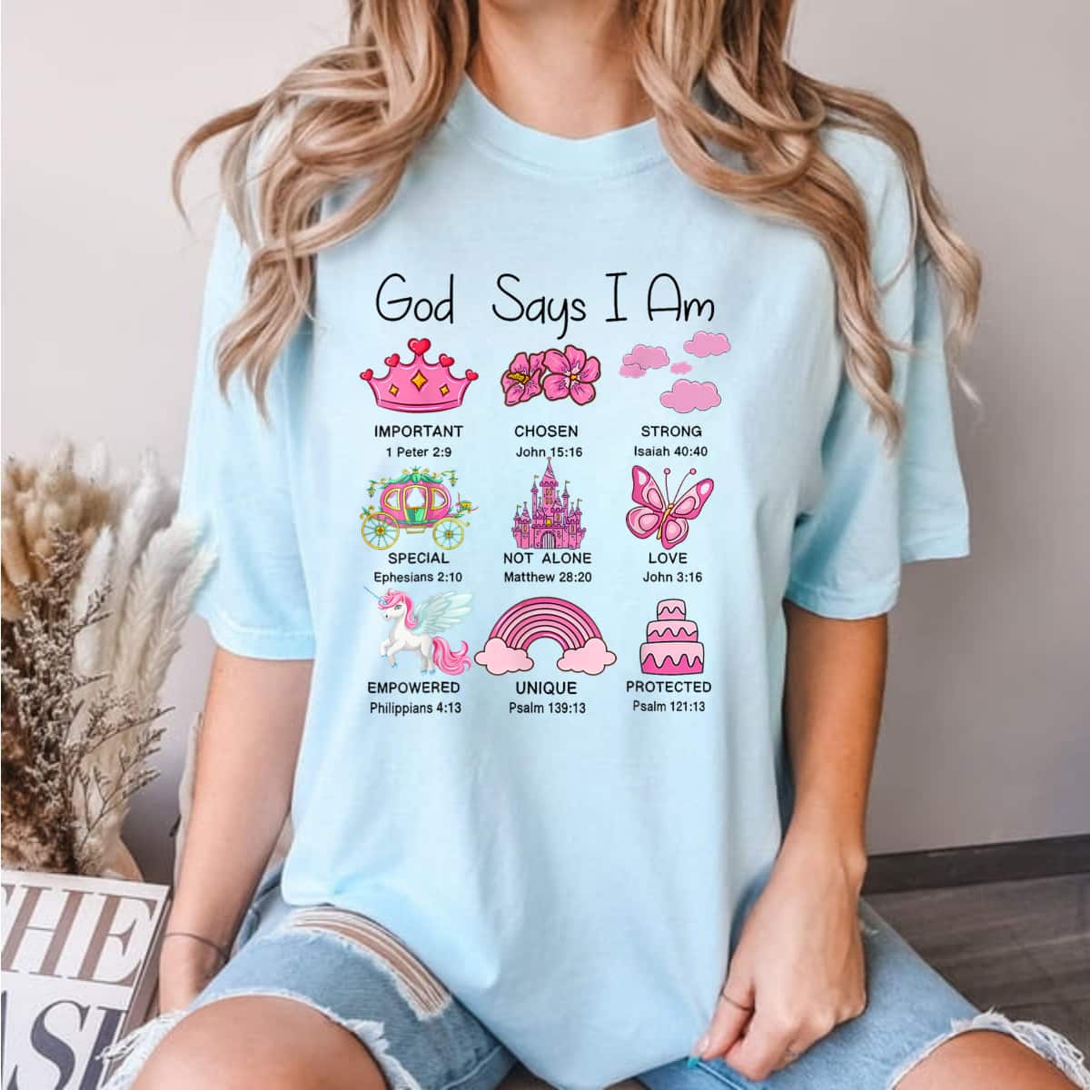 Jesus God Says I Am Christian Bible Verse Religious Faith Gift T-Shirt Jesus God Says I Am Christian Bible Verse Religious Faith Gift T-Shirt