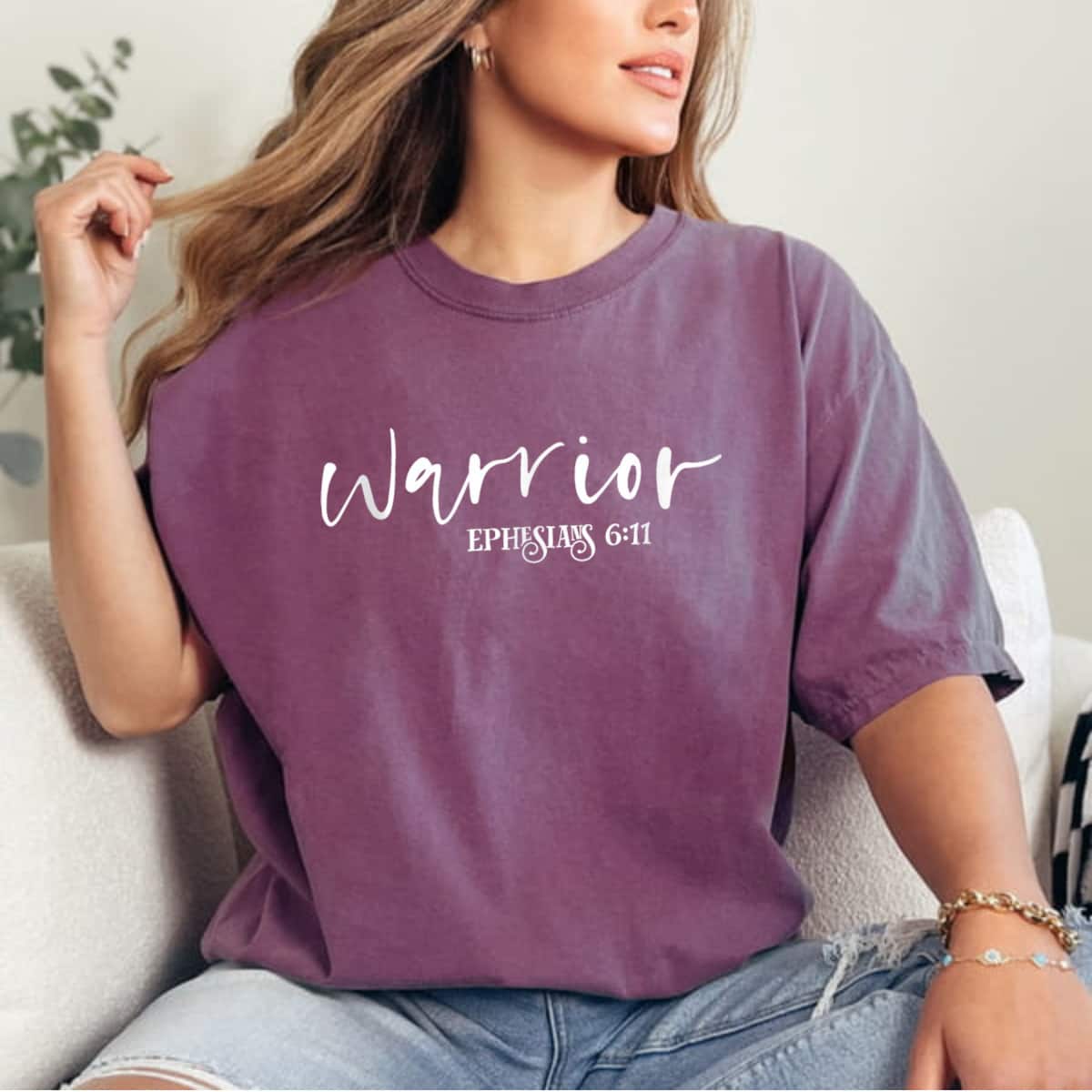 Faith Warrior Christian Ephesians 611 T-Shirt