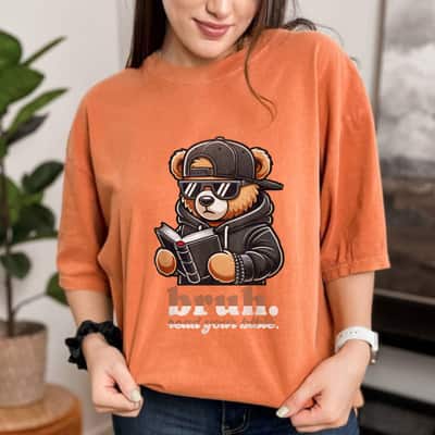 Bruh Read Your Bible Hip Hip Teddy Bear Christian Streetwear T-Shirt