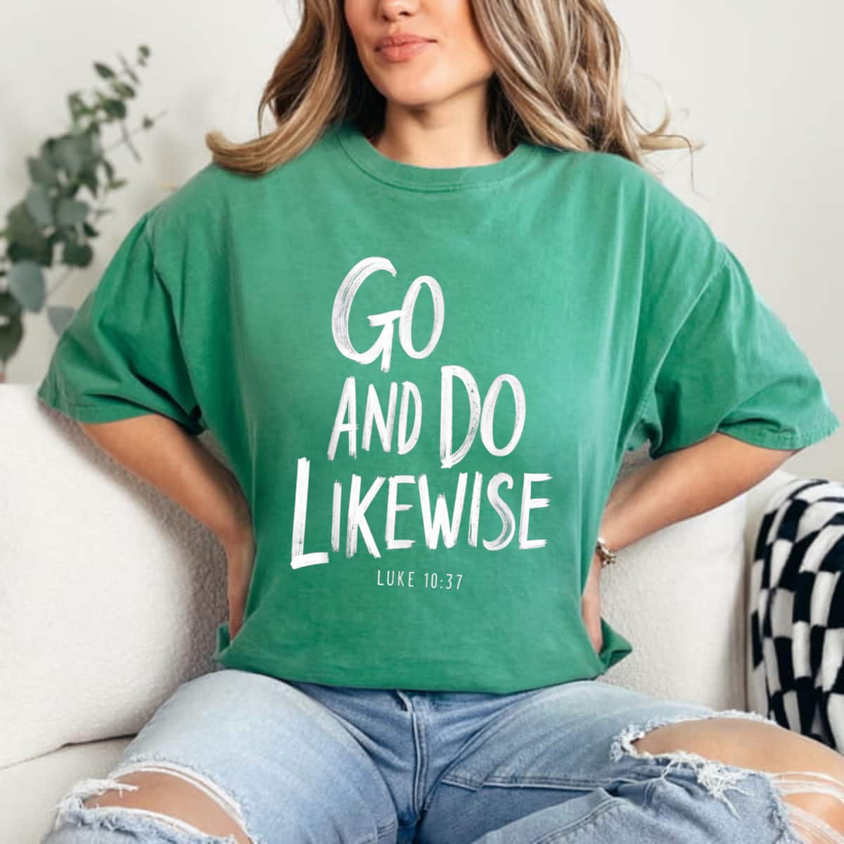 Go And Do Likewise Good Samaritan Jesus Parable Christian T-Shirt