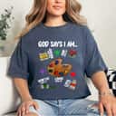 God Says I Am Artist Lover Christian T-Shirt