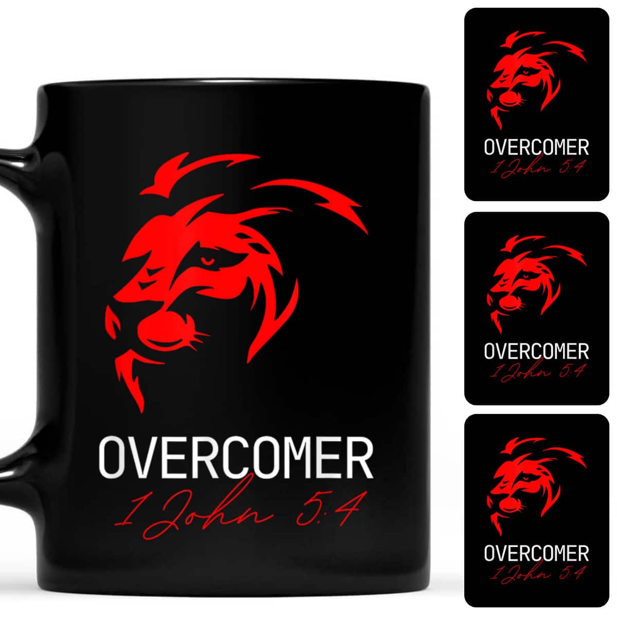 Christian Faith Overcomer Motivational Lion T-Shirt Christian Faith Overcomer Motivational Lion T-Shirt