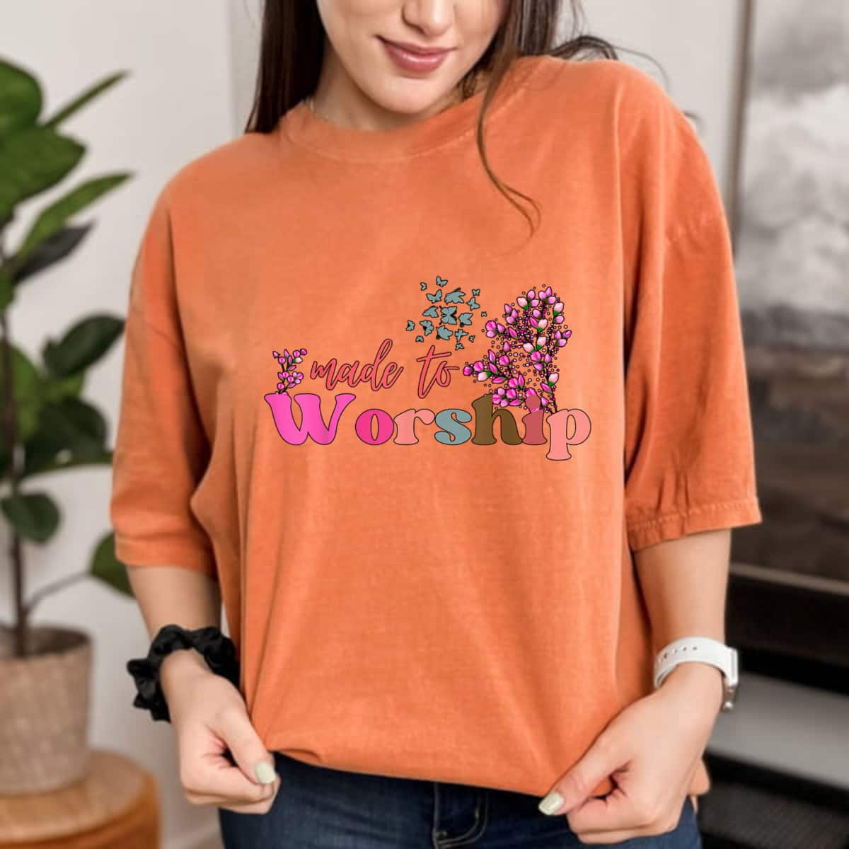 Made To Worship Christian Faith Religious Gift T-Shirt
