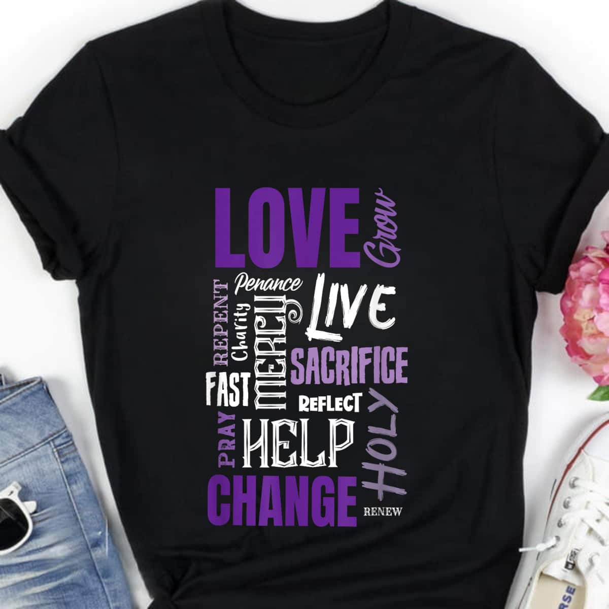 Catholic Lent And Easter Christian Lenten T-Shirt