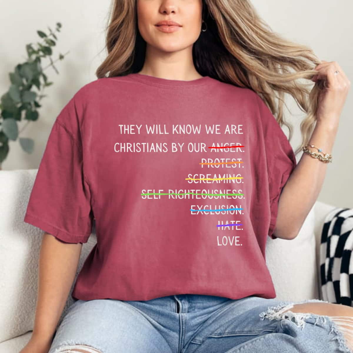 They Will Know We Are Christians By Our Love T-Shirt