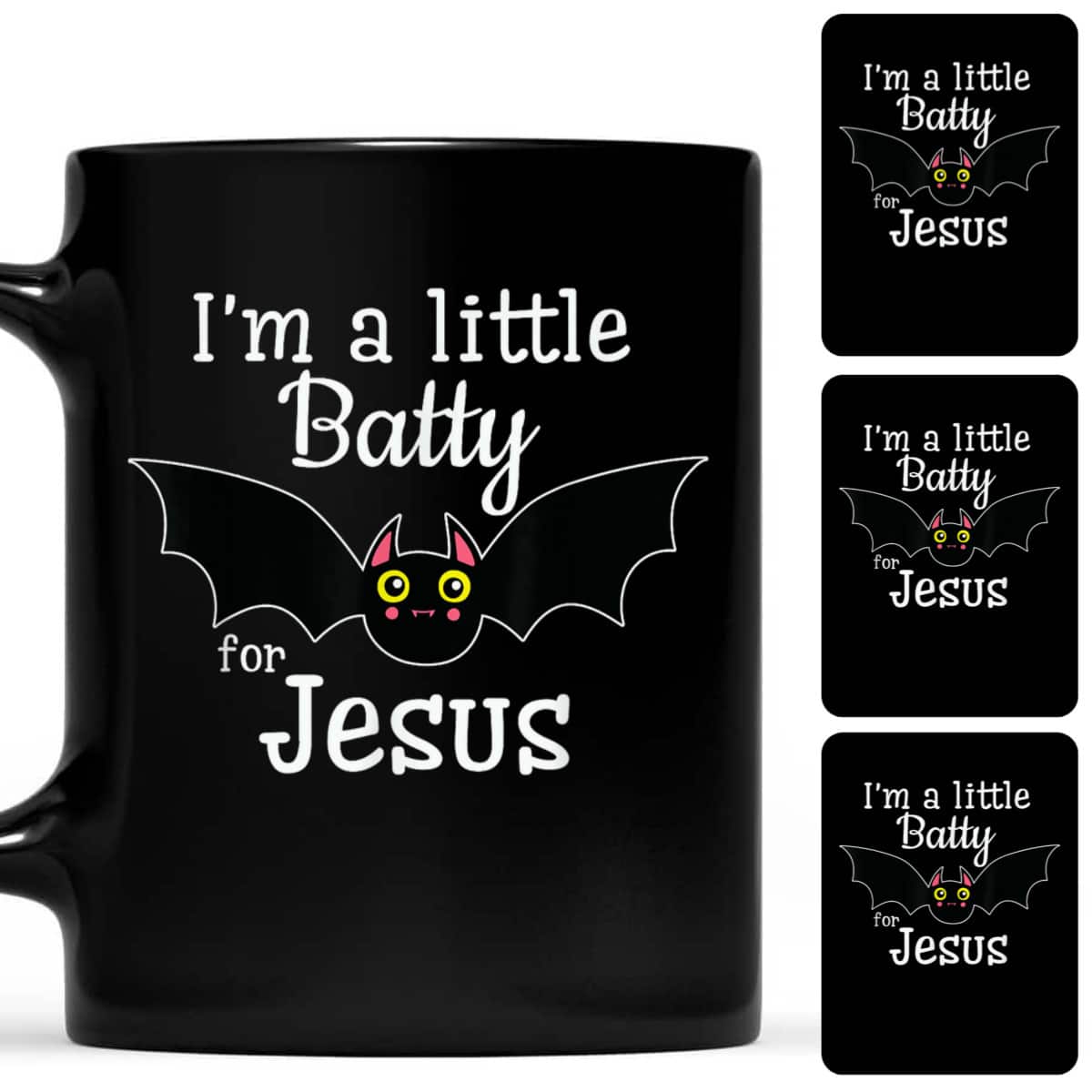 I'm A Little Batty For Jesus Halloween Christian T-Shirt I'm A Little Batty For Jesus Halloween Christian T-Shirt