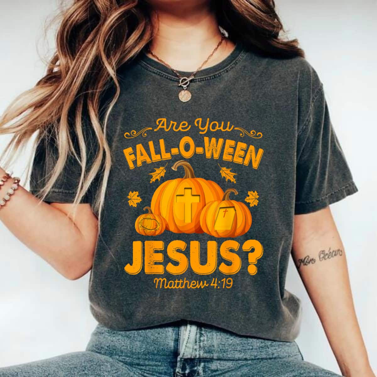 Are You Fall-O-Ween Jesus Christian Pumpkin Halloween T-Shirt Are You Fall-O-Ween Jesus Christian Pumpkin Halloween T-Shirt