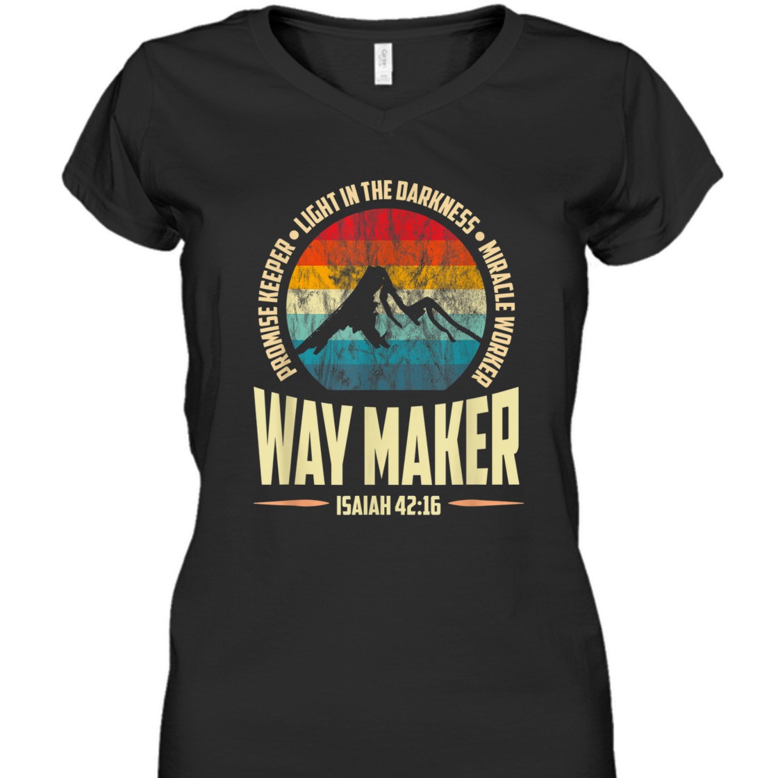 Vintage Waymaker Promise Keeper Miracle Worker Isaiah 42:16 T-Shirt Vintage Waymaker Promise Keeper Miracle Worker Isaiah 42:16 T-Shirt