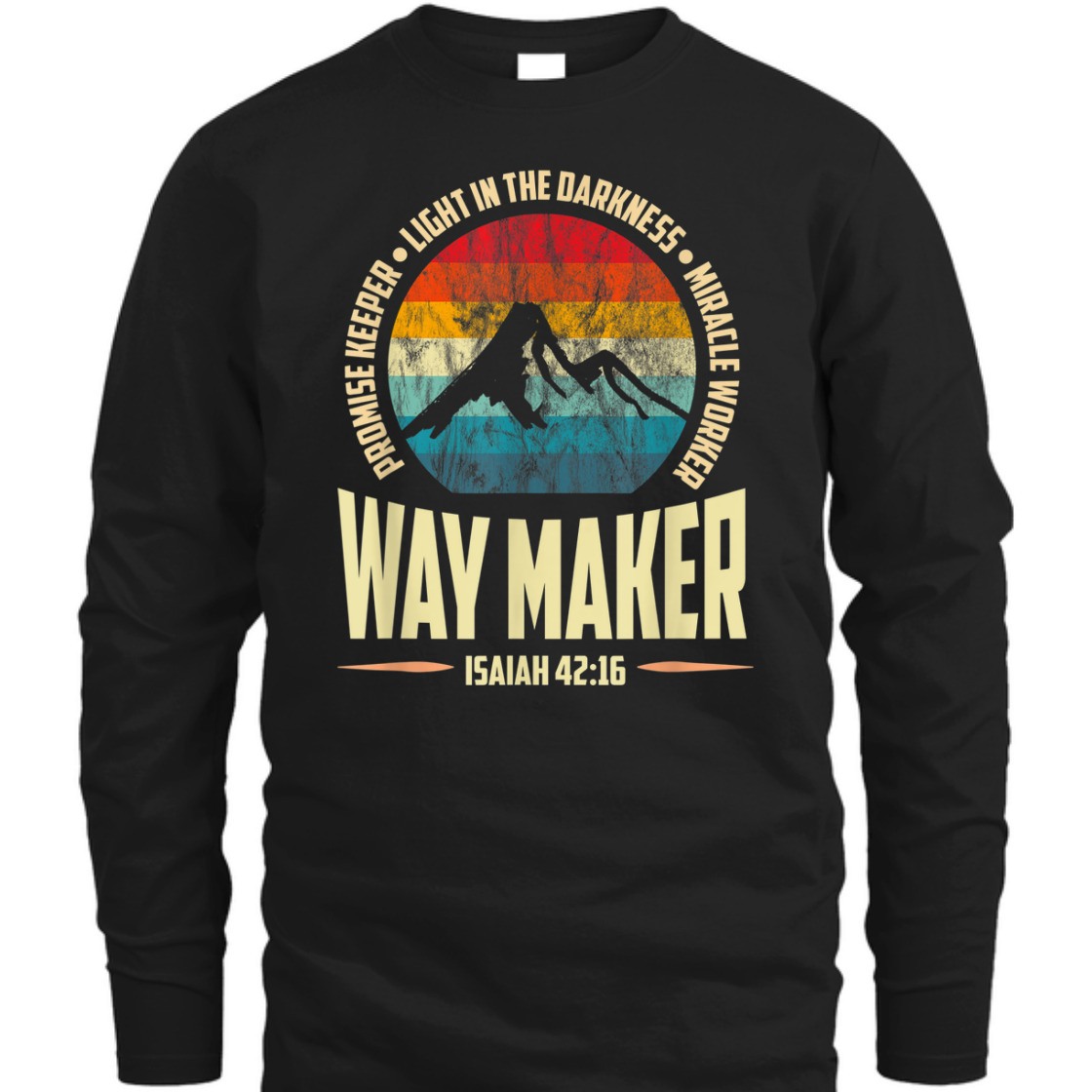 Vintage Waymaker Promise Keeper Miracle Worker Isaiah 42:16 T-Shirt Vintage Waymaker Promise Keeper Miracle Worker Isaiah 42:16 T-Shirt