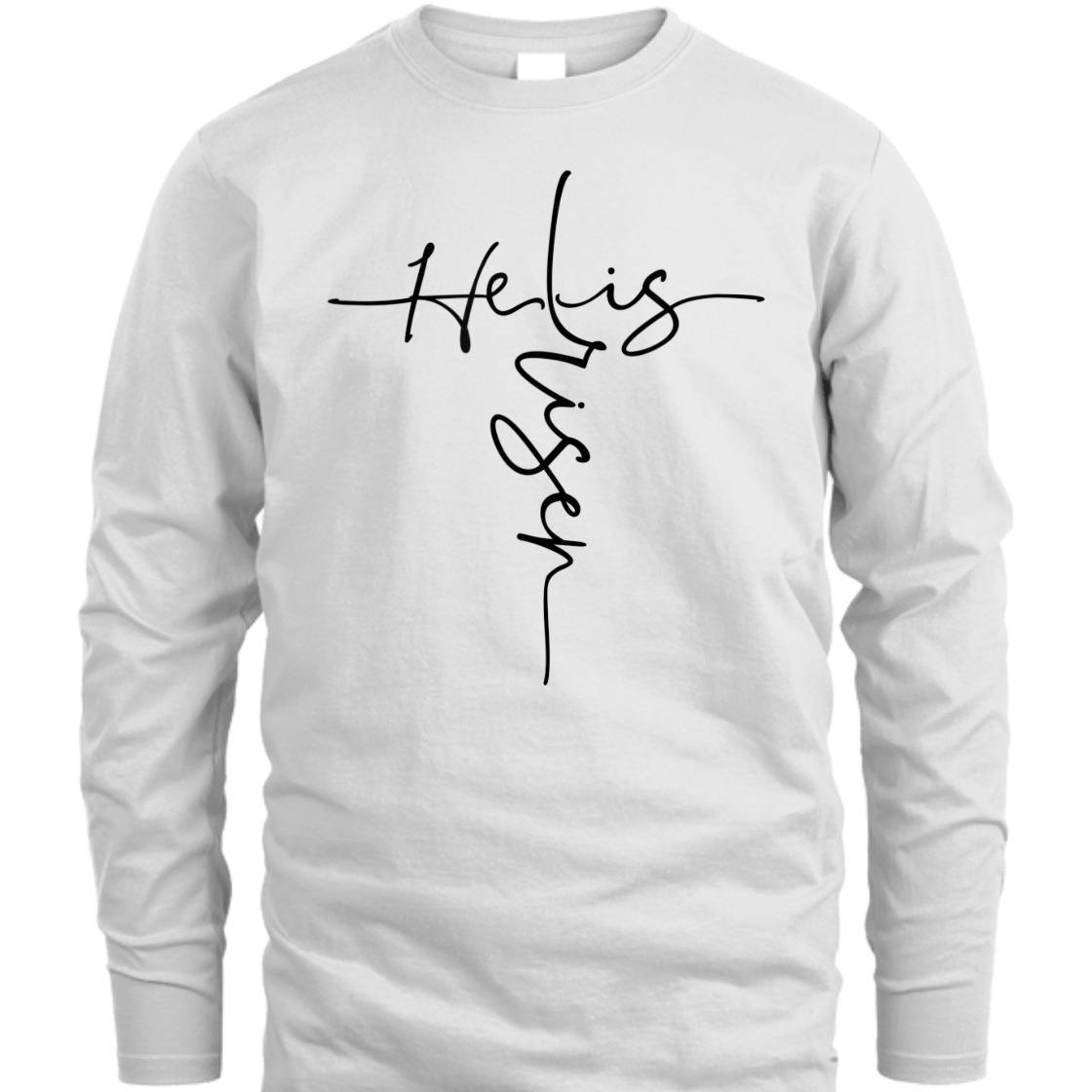 He Is Risen Easter Day Cross Perfect Christian T-Shirt For Believers He Is Risen Easter Day Cross Perfect Christian T-Shirt For Believers