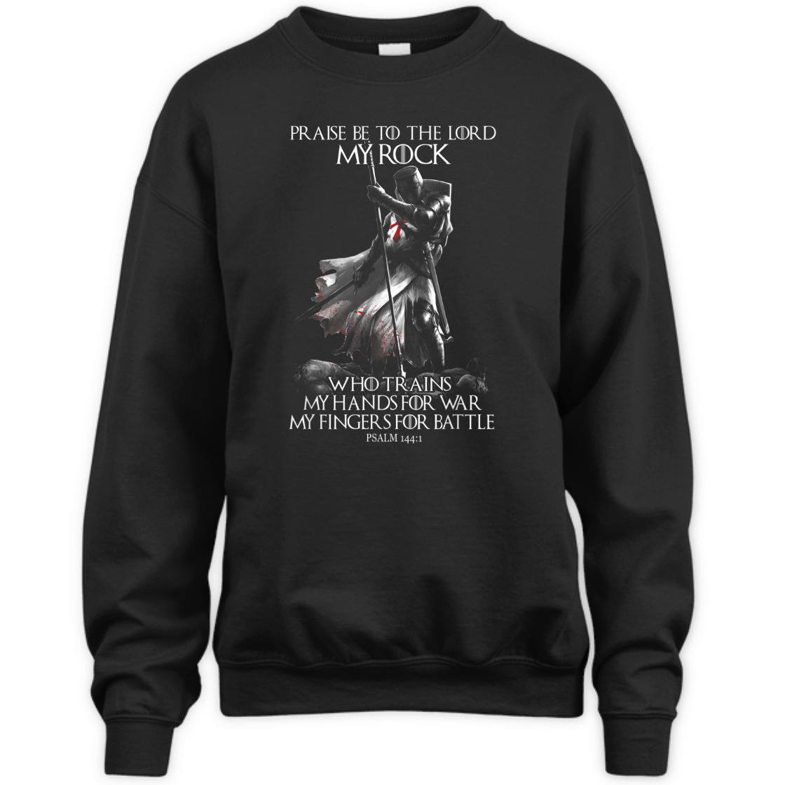 Knight Templar Praise Be To The Lord My Rock Armor Of God Knight Templar T-Shirt Psalm 144:1 Knight Templar Praise Be To The Lord My Rock Armor Of God Knight Templar T-Shirt Psalm 144:1