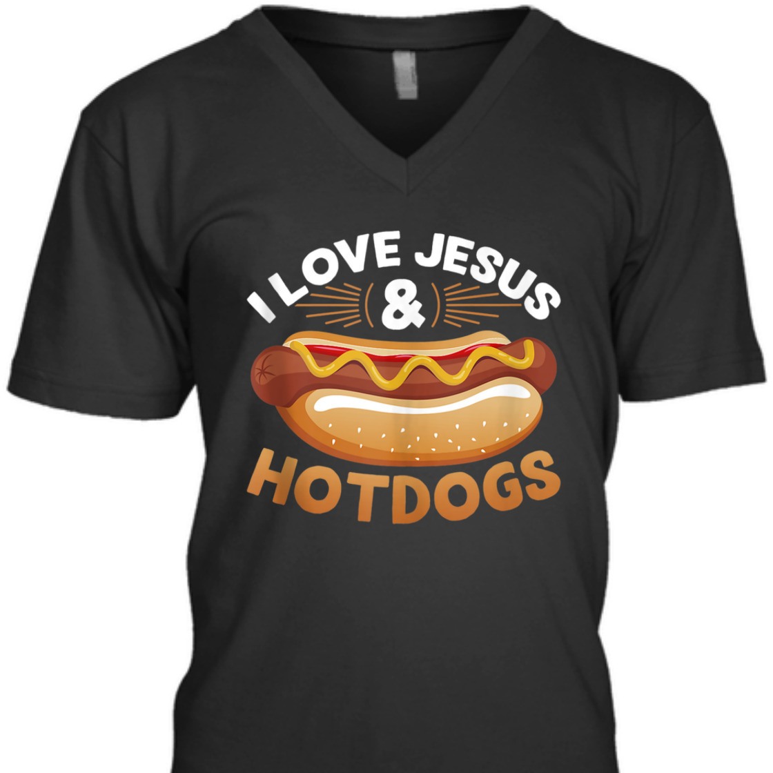 I Love Jesus Hotdogs Funny Christian T-Shirt For Jesus Lovers I Love Jesus Hotdogs Funny Christian T-Shirt For Jesus Lovers