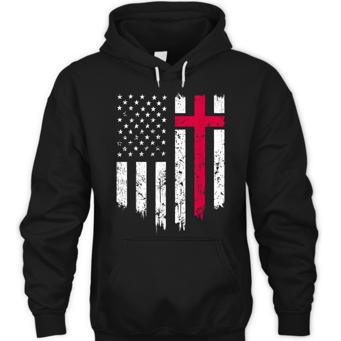 Vintage Distressed USA Flag With Christian Cross 4th Of July T-Shirt Vintage Distressed USA Flag With Christian Cross 4th Of July T-Shirt