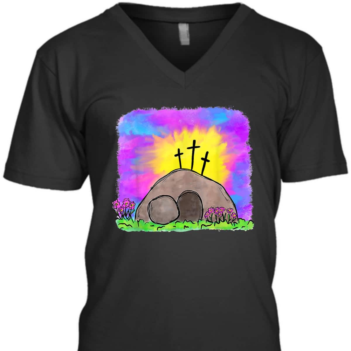 Tie Dye Jesus Cross Christian Easter Day Religious T-Shirt Tie Dye Jesus Cross Christian Easter Day Religious T-Shirt