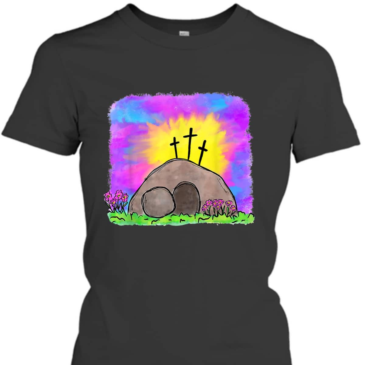 Tie Dye Jesus Cross Christian Easter Day Religious T-Shirt Tie Dye Jesus Cross Christian Easter Day Religious T-Shirt