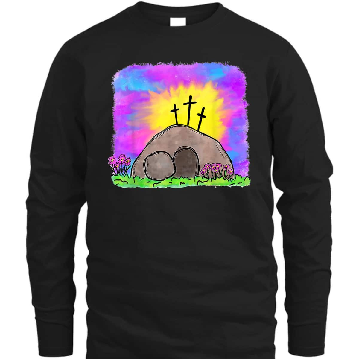 Tie Dye Jesus Cross Christian Easter Day Religious T-Shirt Tie Dye Jesus Cross Christian Easter Day Religious T-Shirt