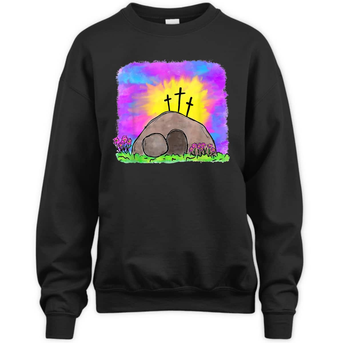 Tie Dye Jesus Cross Christian Easter Day Religious T-Shirt Tie Dye Jesus Cross Christian Easter Day Religious T-Shirt