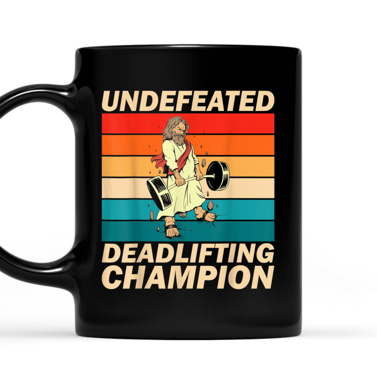 Funny Vintage Gym Christian T-Shirt Jesus The Ultimate Deadlifter Funny Vintage Gym Christian T-Shirt Jesus The Ultimate Deadlifter