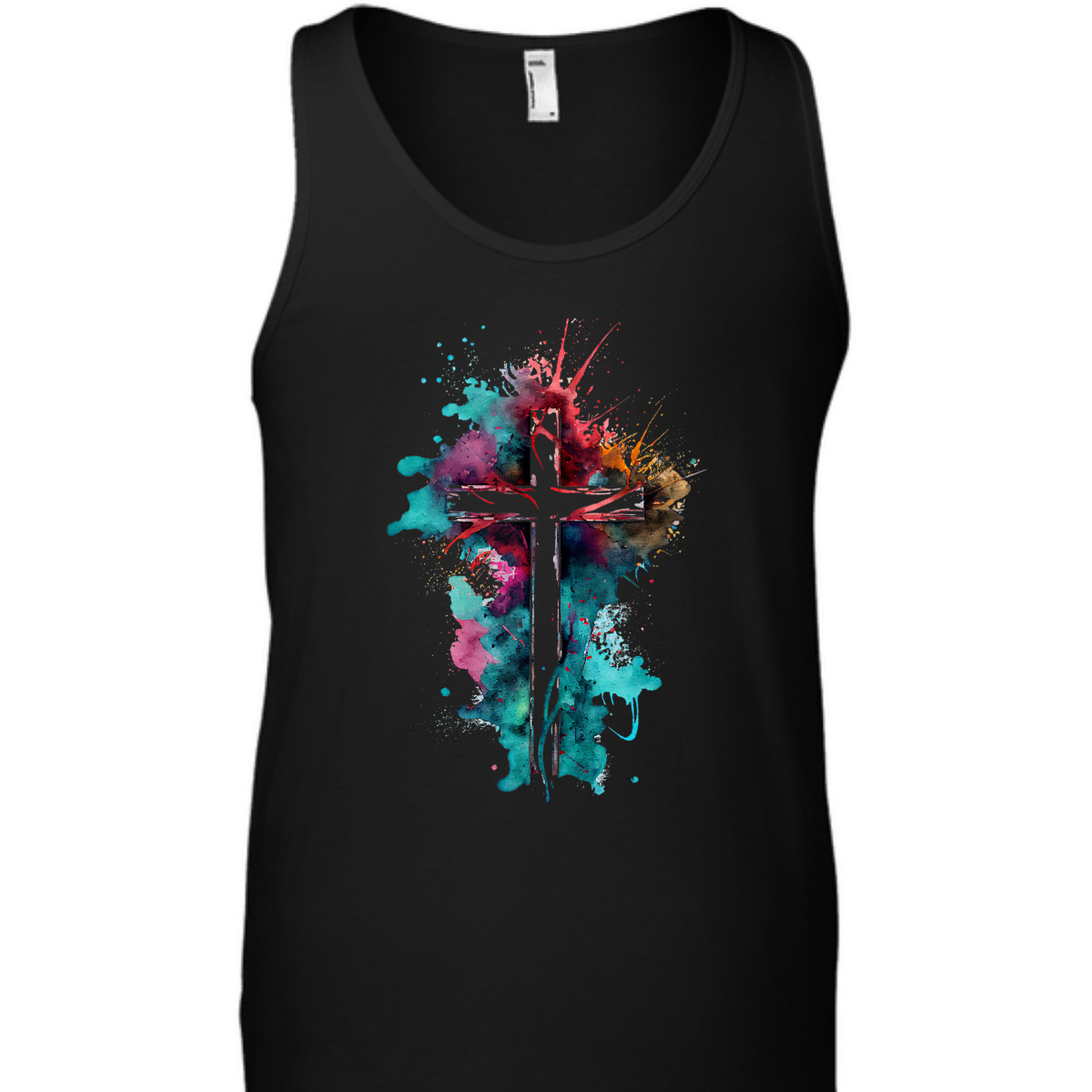 Christian Cross Watercolor Illustration Unique T-Shirt
