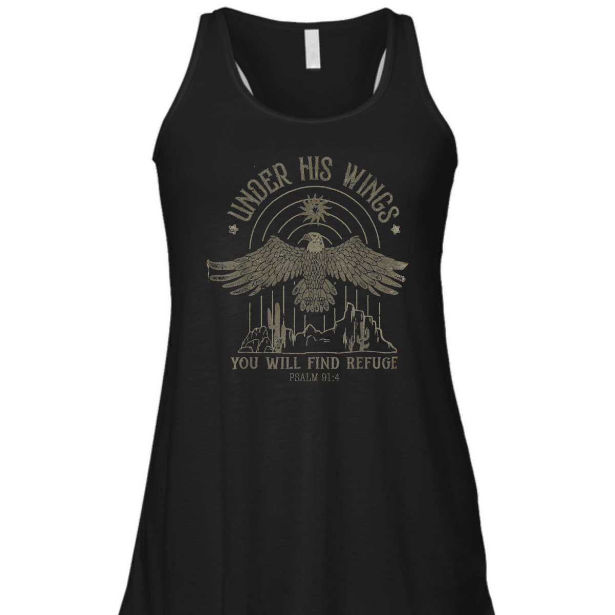 Bible Verse T-Shirt Eagle Psalm 91:4 Under His Wings You Will Find Refuge Bible Verse T-Shirt Eagle Psalm 91:4 Under His Wings You Will Find Refuge