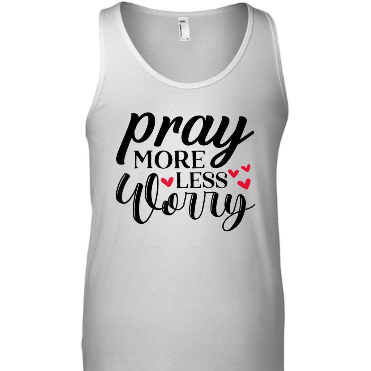 Cute Pray More Worry Less T-Shirt Inspirational Christian Faith Gift Cute Pray More Worry Less T-Shirt Inspirational Christian Faith Gift