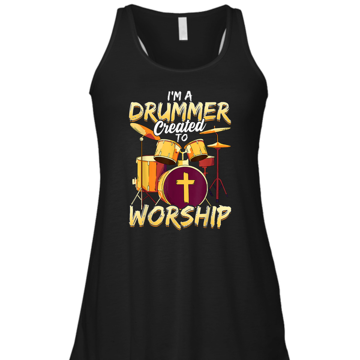 Christian Drummer T-Shirt I'm A Drummer Created To Worship Christian Drummer T-Shirt I'm A Drummer Created To Worship