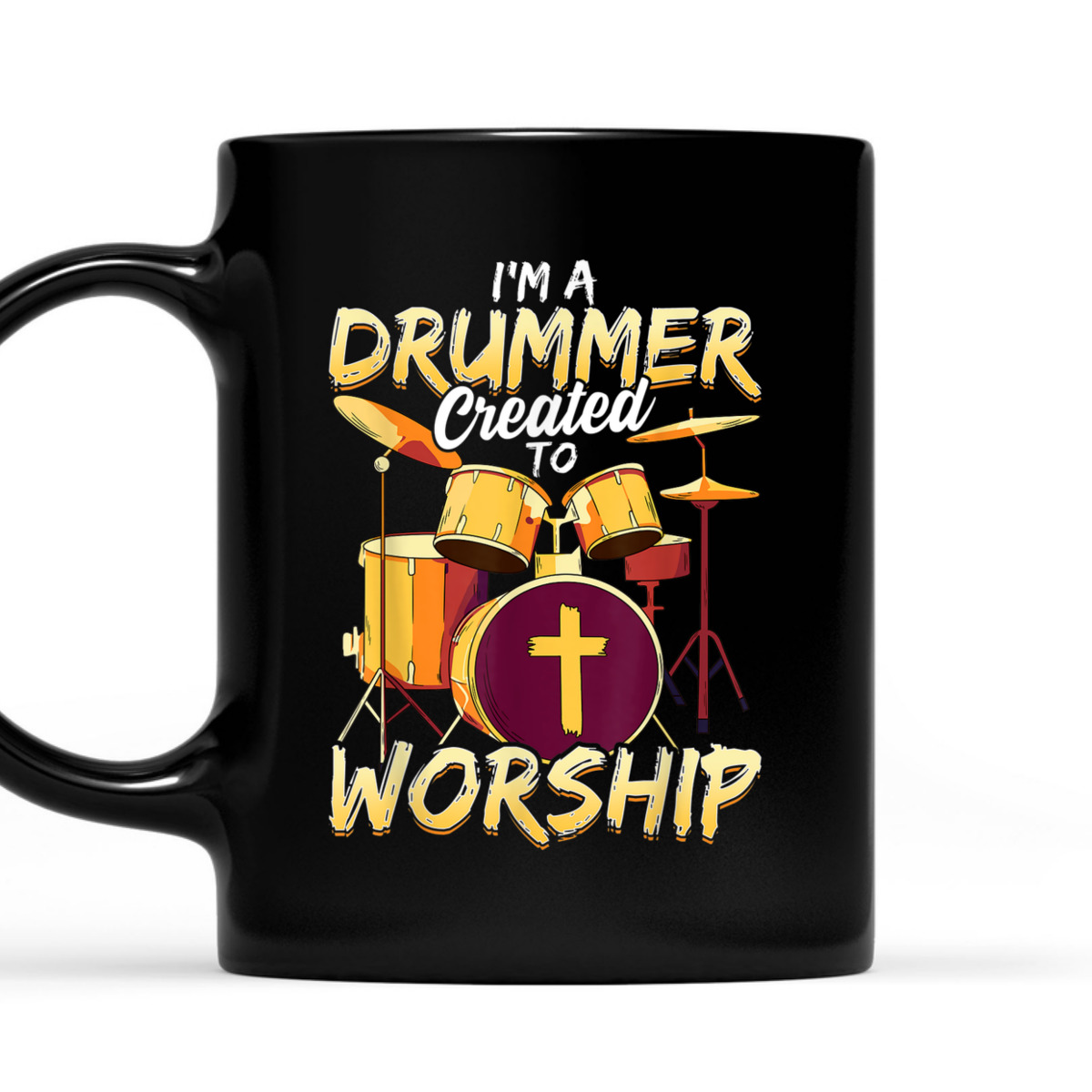 Christian Drummer T-Shirt I'm A Drummer Created To Worship Christian Drummer T-Shirt I'm A Drummer Created To Worship
