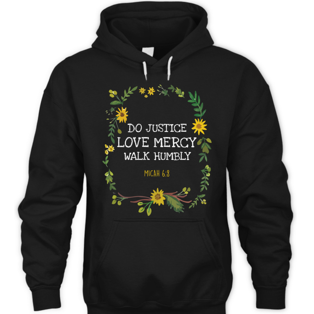 Do Justice Love Mercy Walk Humbly Micah 6:8 Christian Bible Verse T-Shirt