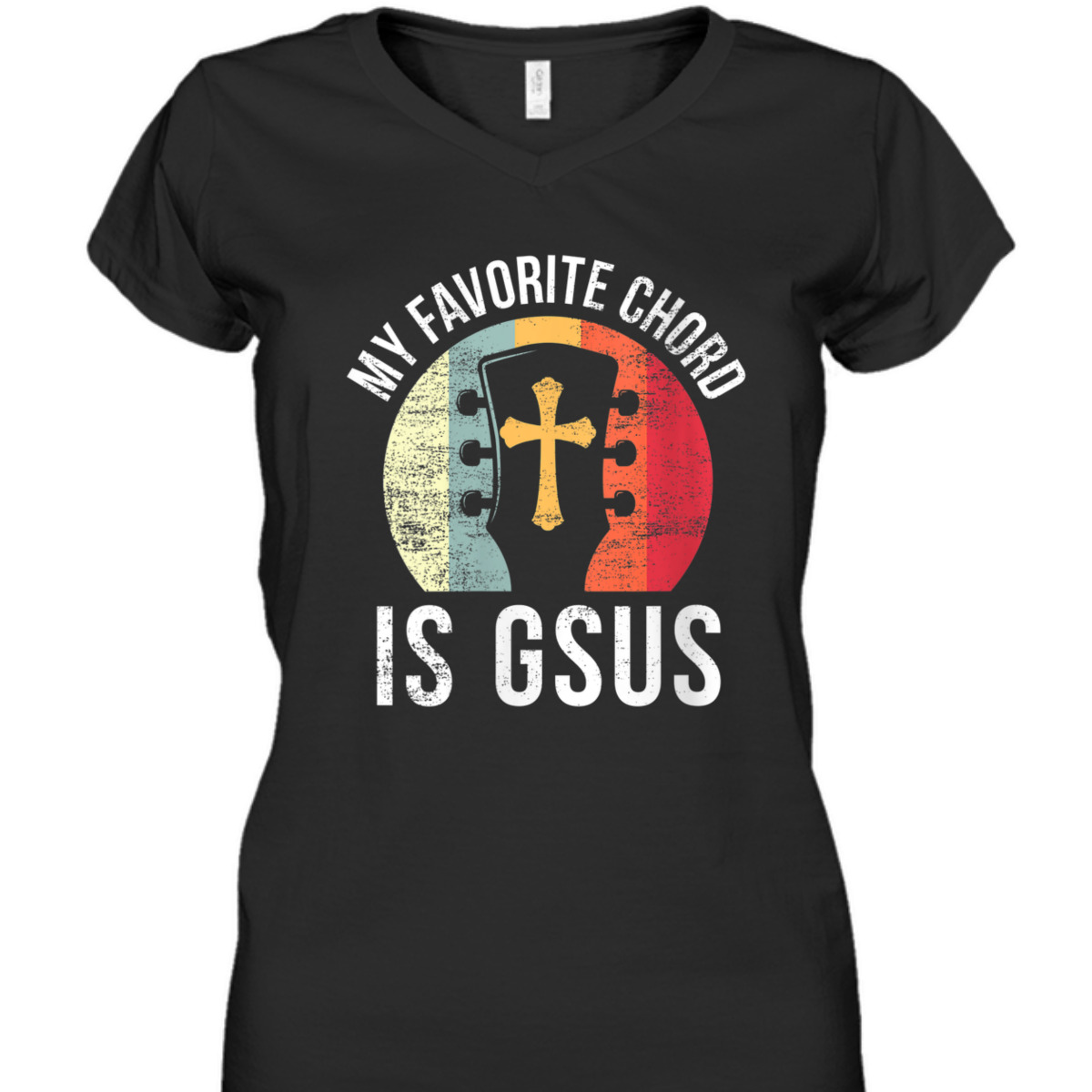 Christian Guitar Player My Favorite Chord Jesus Guitarist T-Shirt