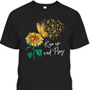 Rise Up And Pray Jesus T-Shirt Sunflower Christian Religious Cross Rise Up And Pray Jesus T-Shirt Sunflower Christian Religious Cross