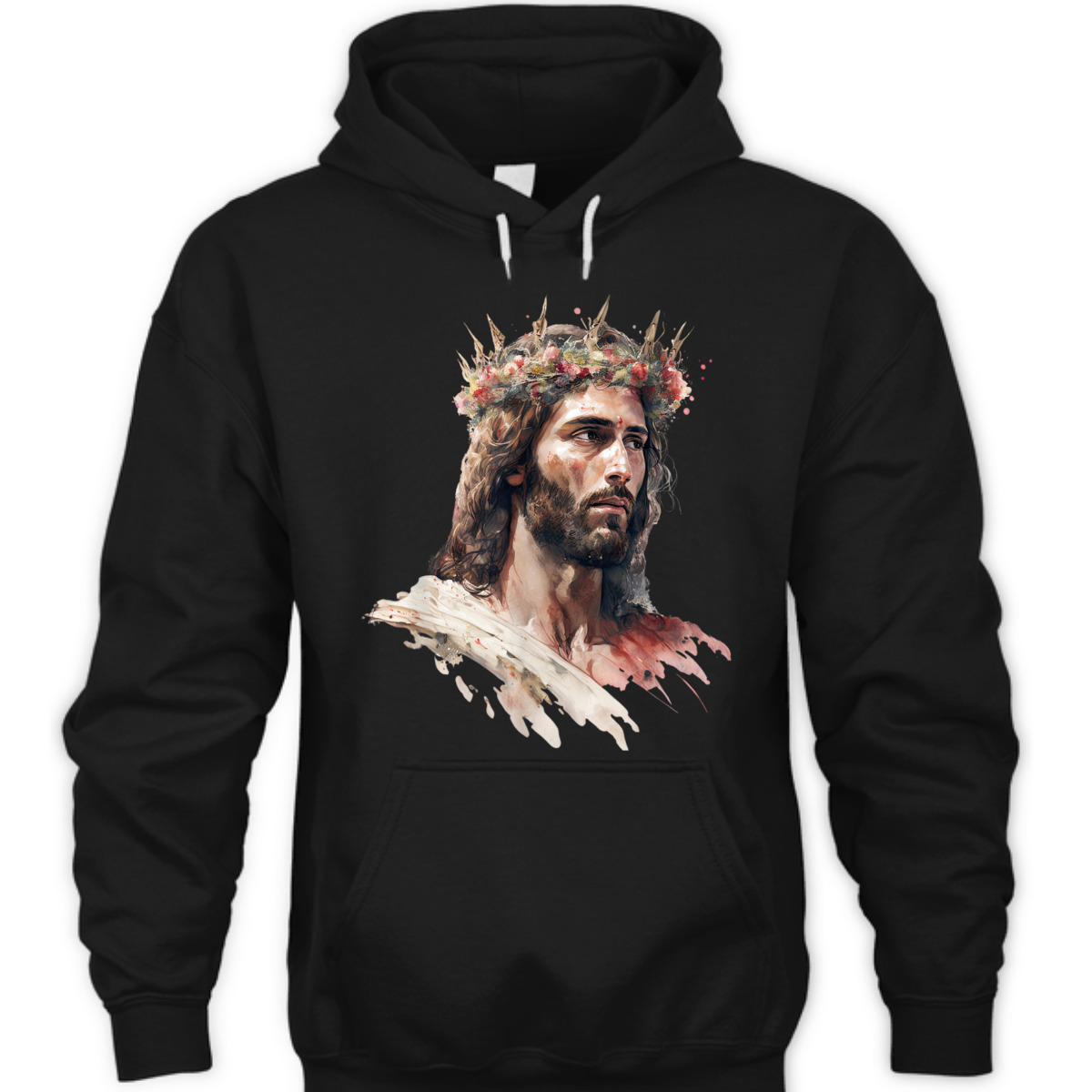 Jesus Is King Of Kings Jesus Floral Crown Christian T-Shirt For Jesus Lovers Jesus Is King Of Kings Jesus Floral Crown Christian T-Shirt For Jesus Lovers