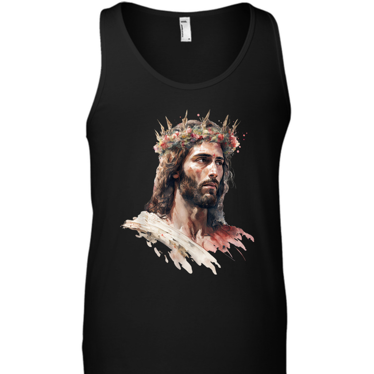 Jesus Is King Of Kings Jesus Floral Crown Christian T-Shirt For Jesus Lovers Jesus Is King Of Kings Jesus Floral Crown Christian T-Shirt For Jesus Lovers
