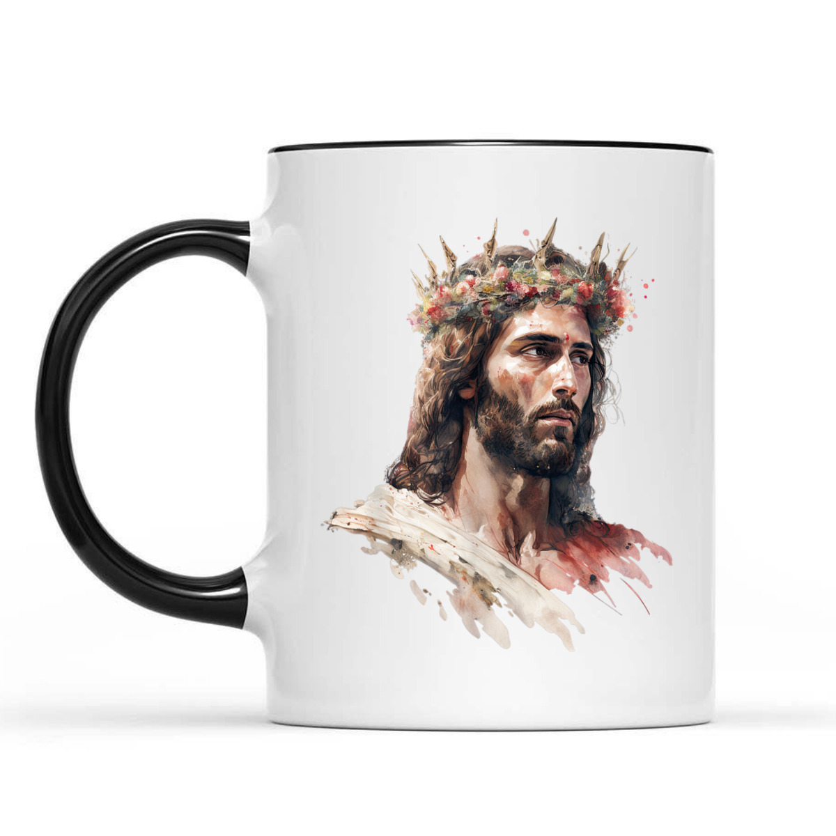 Jesus Is King Of Kings Jesus Floral Crown Christian T-Shirt For Jesus Lovers