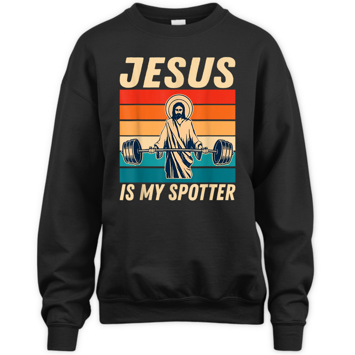Funny Christian Gymer T-Shirt Jesus Is My Spotter Workout Gift For Christians Funny Christian Gymer T-Shirt Jesus Is My Spotter Workout Gift For Christians