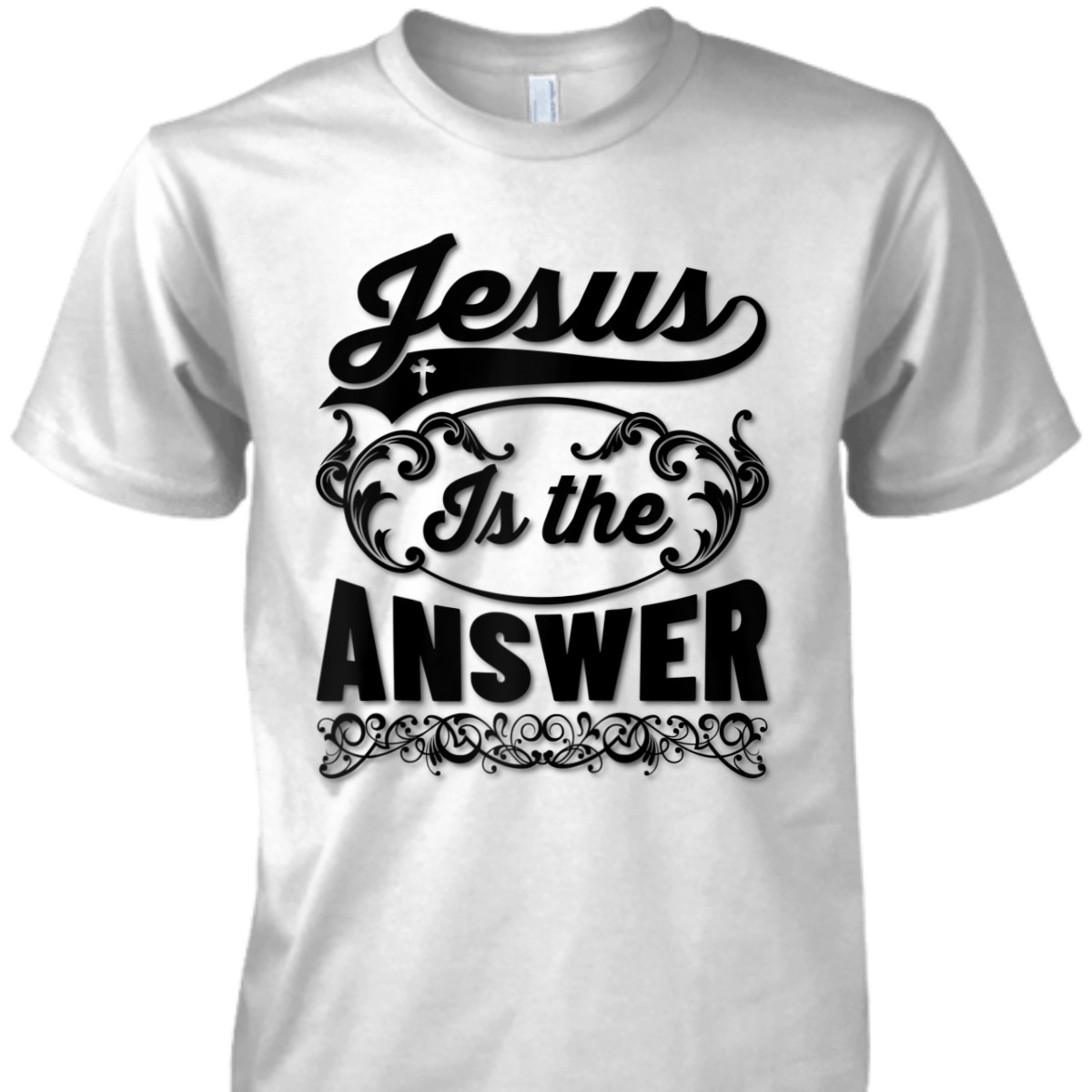 Jesus Is The Answer T-Shirt Christian Religious Gift For Jesus Lovers