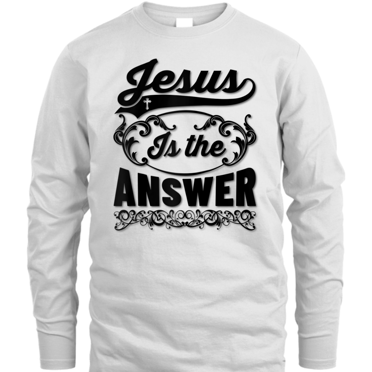 Jesus Is The Answer T-Shirt Christian Religious Gift For Jesus Lovers
