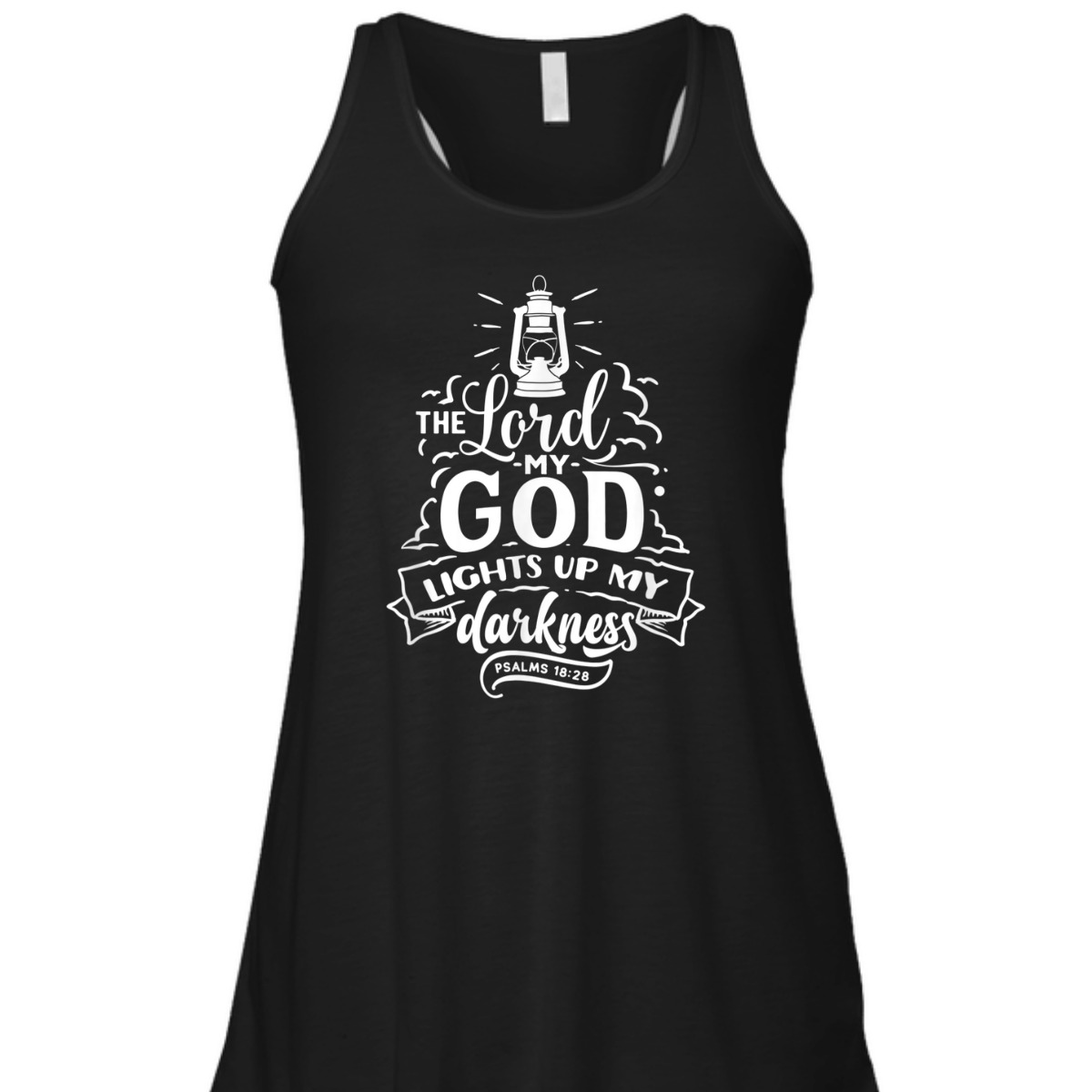 The Lord My God Light Up My Darkness Psalms 18:28 Religious Bible Verse T-Shirt The Lord My God Light Up My Darkness Psalms 18:28 Religious Bible Verse T-Shirt