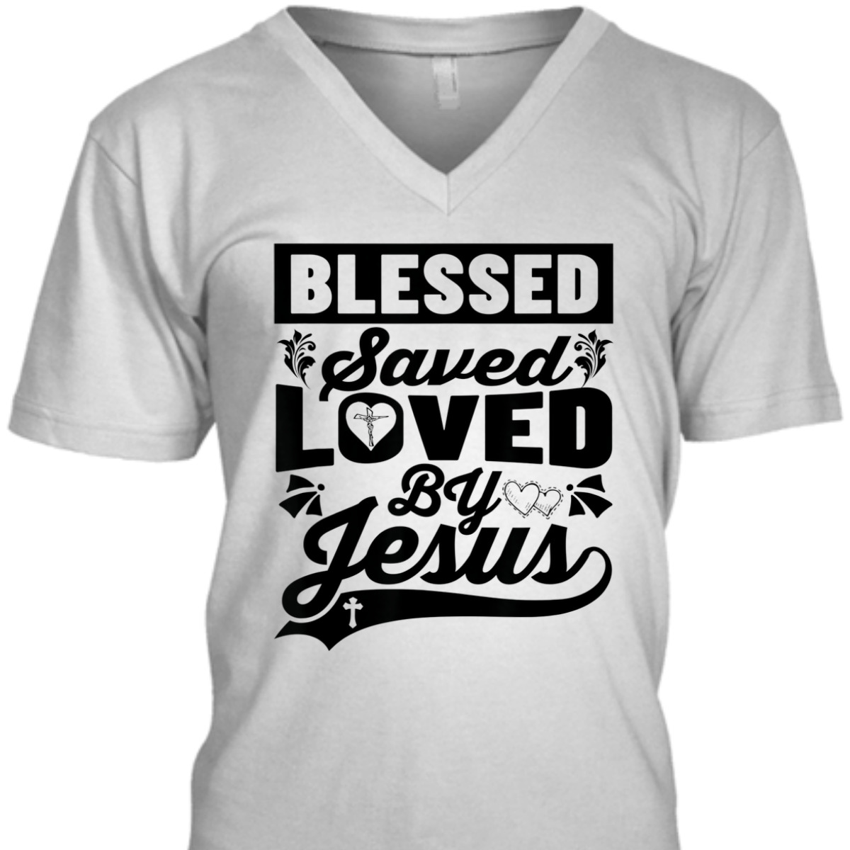Blessed Saved Loved By Jesus T-Shirt My Superhero Is Jesus