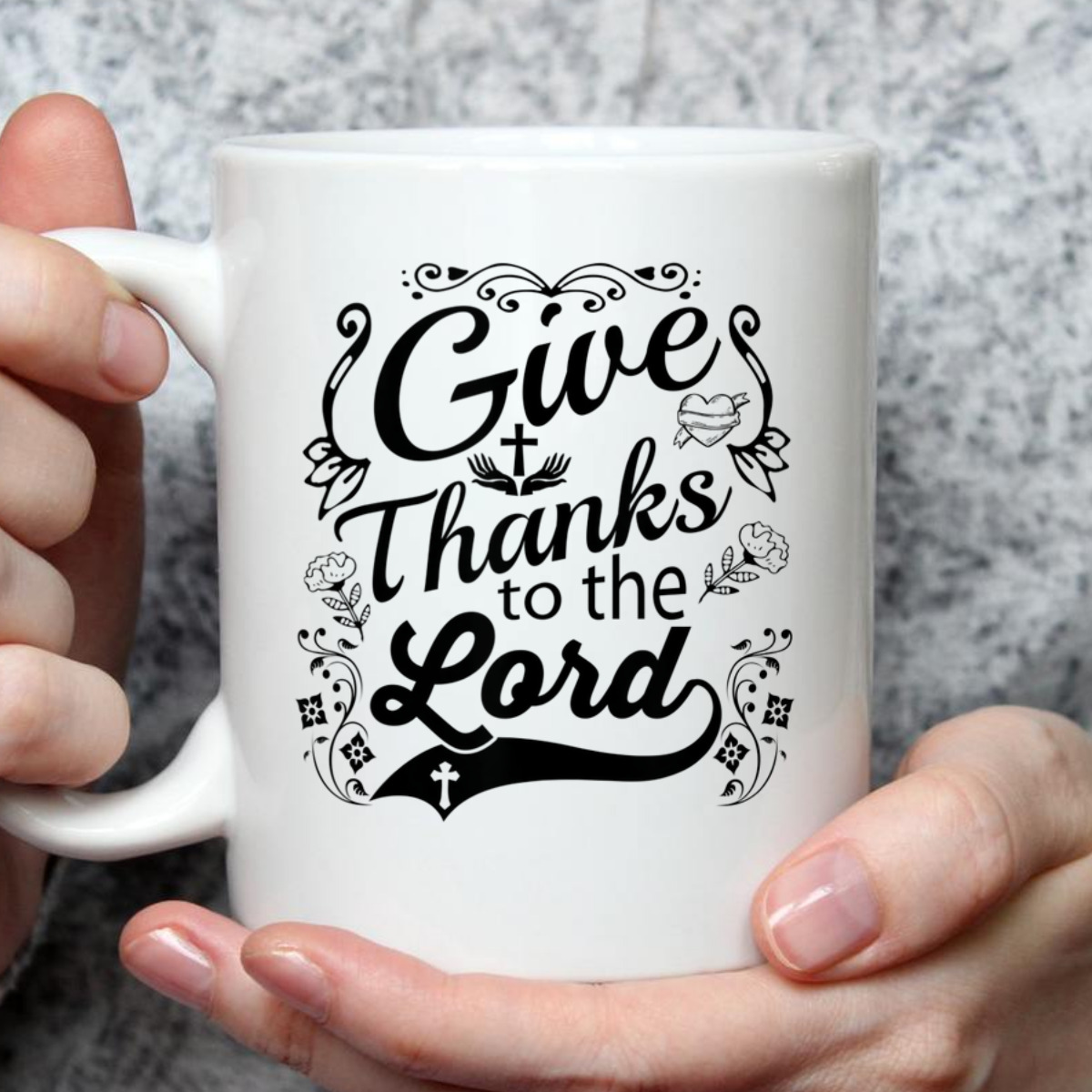 Give Thanks To The Lord T-Shirt Christian Faith Gift