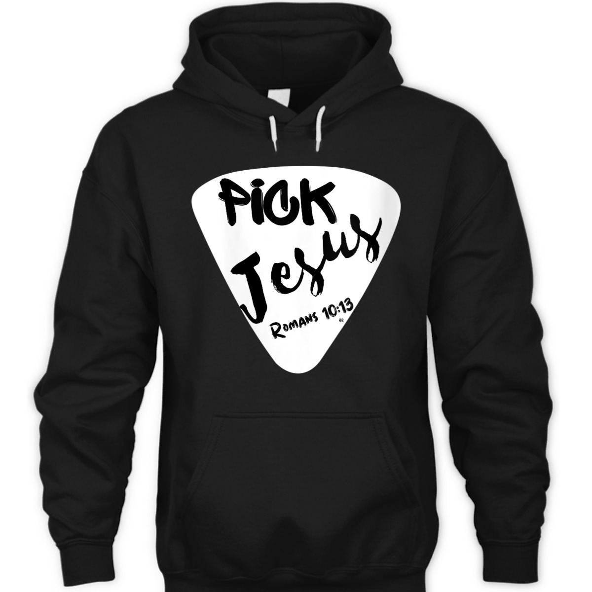 Pick Jesus Romans 10:13 Bible Verse T-Shirt For Musicians