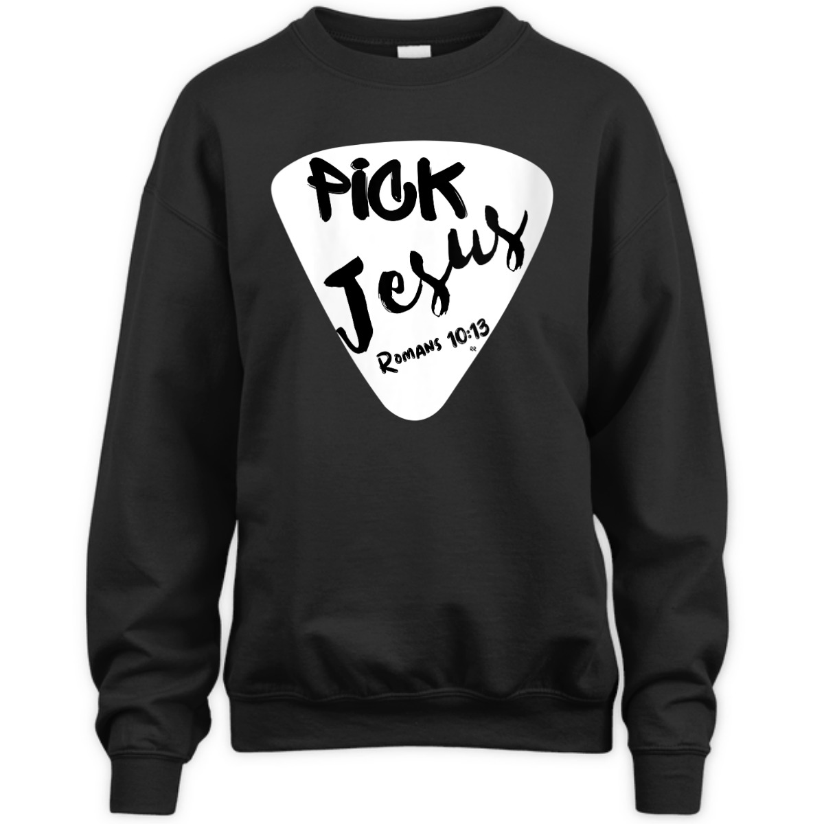 Pick Jesus Romans 10:13 Bible Verse T-Shirt For Musicians