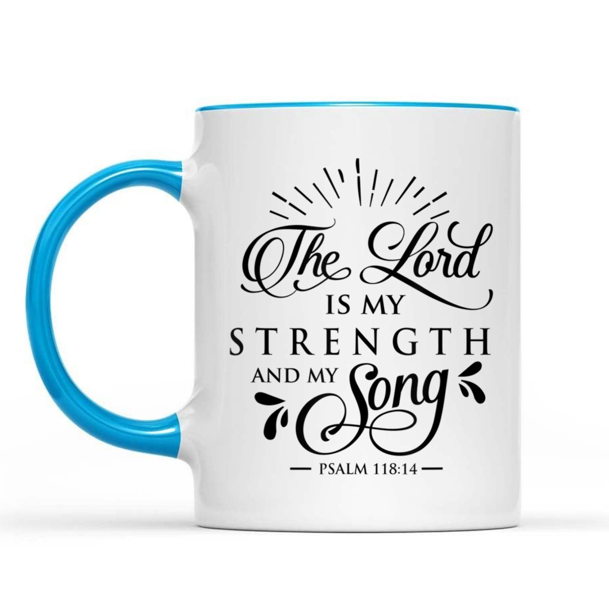 The Lord My Strength And Song Bible Verse T-Shirt Psalm 118:14