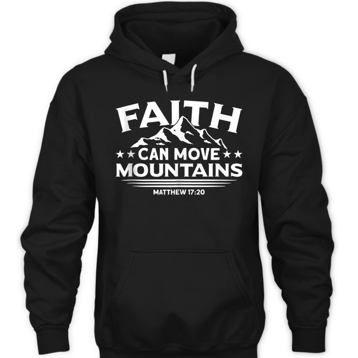 Bible Verse T-Shirt Faith Can Move Mountains Matthew 17:20