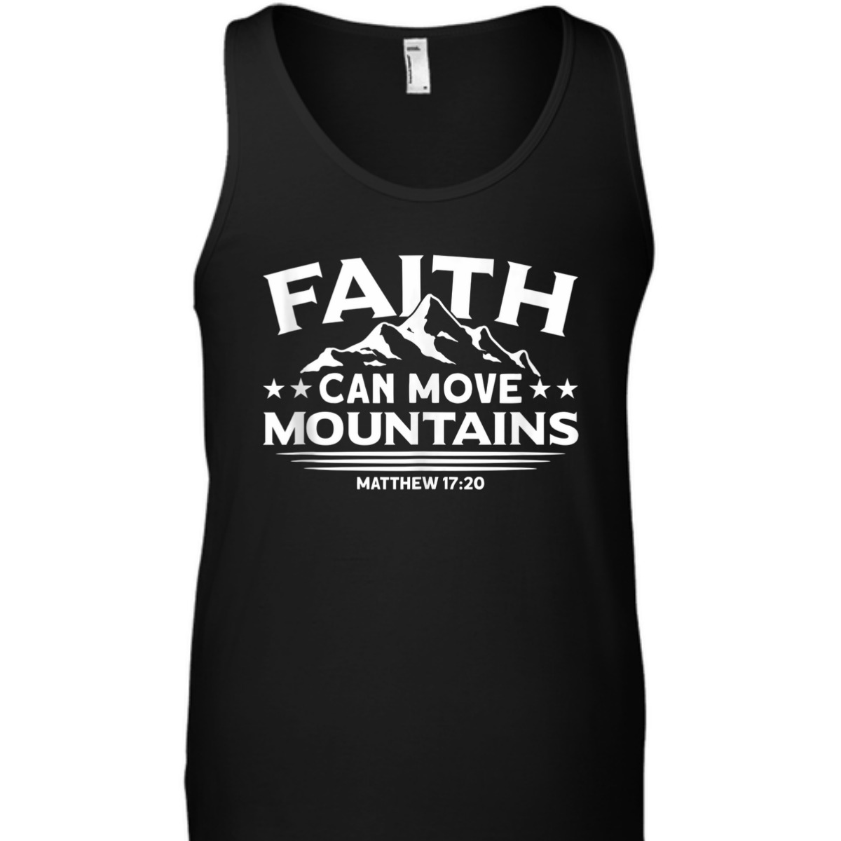 Bible Verse T-Shirt Faith Can Move Mountains Matthew 17:20