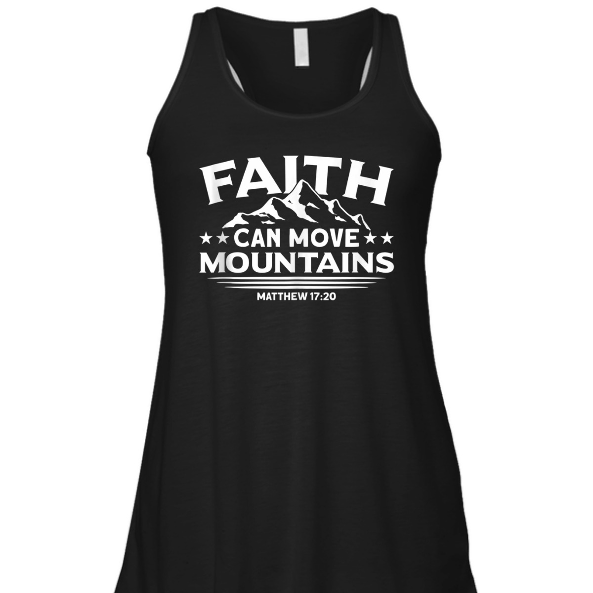 Bible Verse T-Shirt Faith Can Move Mountains Matthew 17:20 Bible Verse T-Shirt Faith Can Move Mountains Matthew 17:20