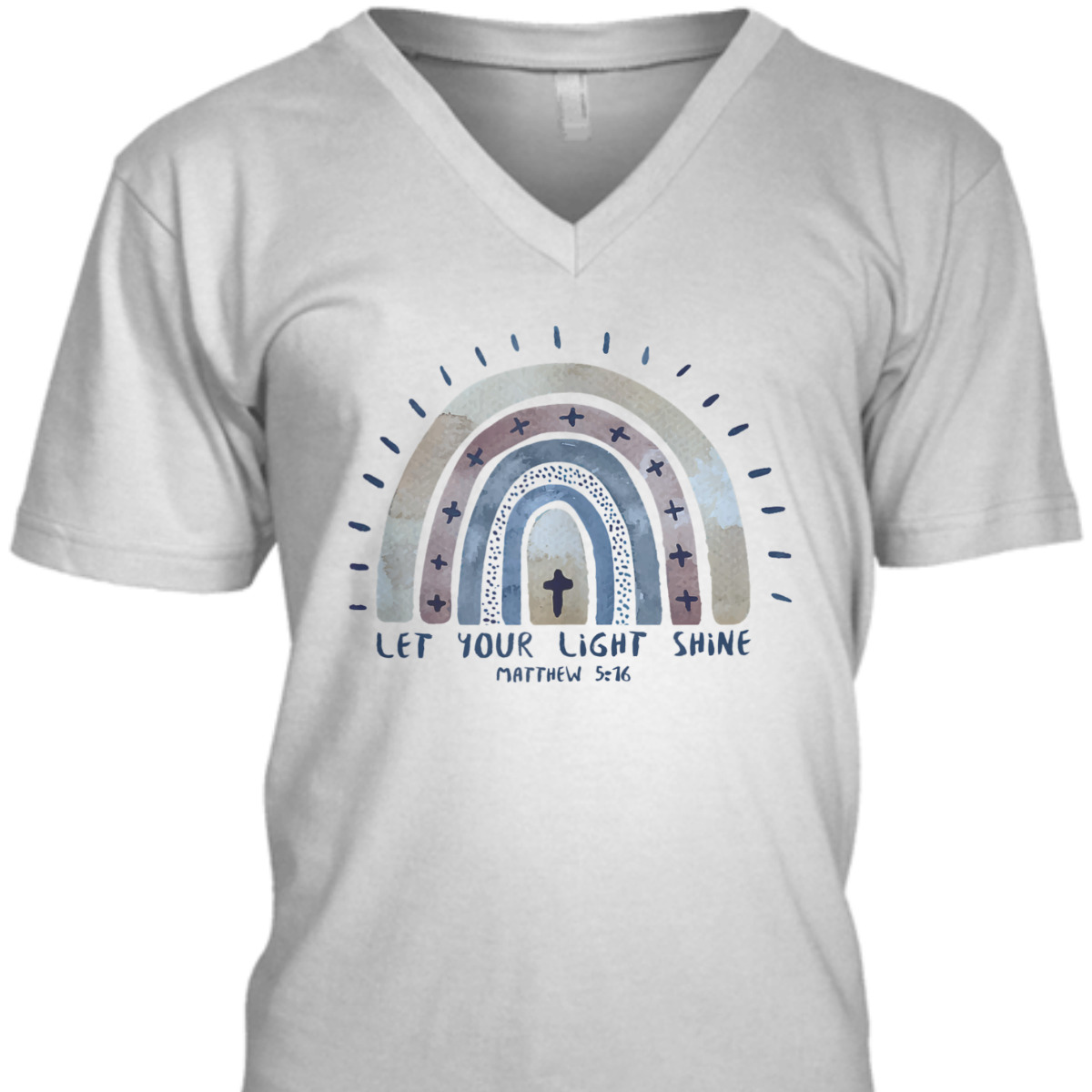 Let Your Light Shine Matthew 5:16 Christian Bible Verse T-Shirt